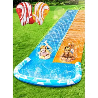 Wasserrutsche 685cm Rutsche Wasserbahn Gartenspaß Kinder Erwachsene