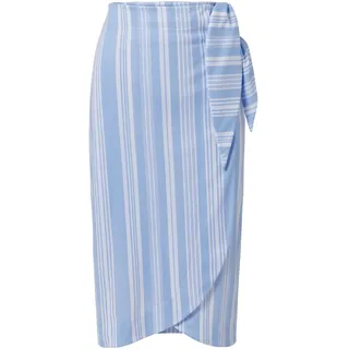 Tchibo - Gestreifter Wickelrock - Damen - Gr. M - hellblau/gestreift