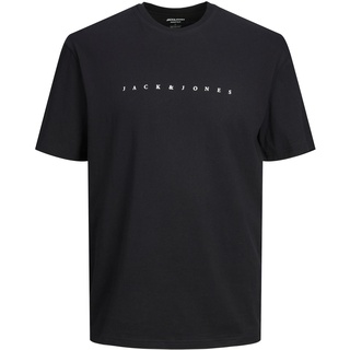 JACK & JONES Basic T-Shirt Logo Print Kurzarm Shirt Rundhals Shortsleeve Plus Size Übergröße JJESTAR