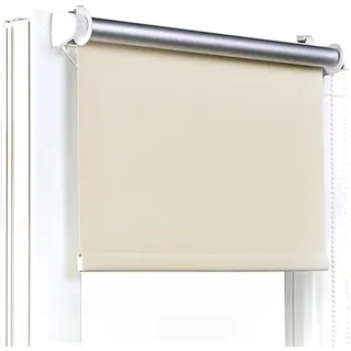 Fenster DEKOR - Rollos Für Fenster Ohne Bohren Ecru - Verdunkelungsrollo B68 x H150 cm - Klemmrollo Verdunkelung - Fensterrollo Für Balkontüren - Verdunklungsrollo Leicht Zu Installieren - Klemmfix