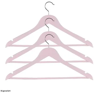Hti-Living Kleiderbügel Set Holz Rosa 3 St.