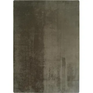 KURZFLORTEPPICH Waschbar ISAR, einfarbig, aus Polyester, Grün, Ø 160 cm
