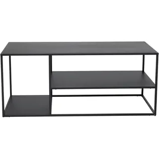 Livetastic Couchtisch, Schwarz, Metall, rechteckig, eckig, 50x50x120 cm, Stauraum, Wohnzimmer, Wohnzimmertische, Couchtische, Couchtische mit Stauraum