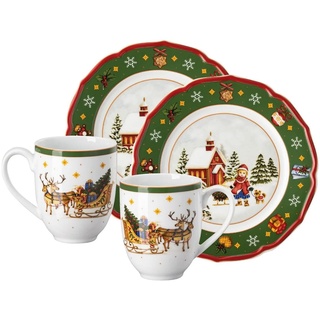 Hutschenreuther Happy Wintertime Set 4 teilig - green
