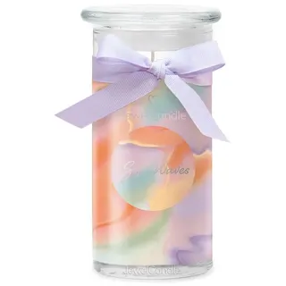 Juwelkerze Duftkerze Duftkerze Soft Waves - 400g (Armband) (1-tlg), Brenndauer 80 Stunden, Duftkerze Floral, Holzig bunt