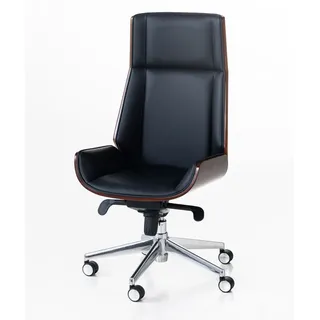 Better Home Office Chair Walnussholz Schwarz