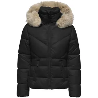 JACQUELINE de YONG Damen Jacke JDYNICKY LIFE SHORT PUFFER OTW YFM (DE/NL/SE/PL, Alphanumerisch, M, Regular, Regular, black) - M