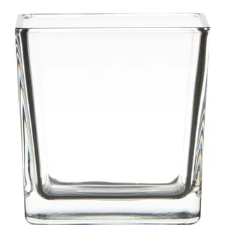 Glasvase Cubic klar Quadratisch 10 x10 x 10cm - Transparent