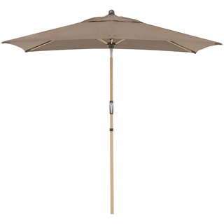 Doppler Marktschirm Alu Wood 140 x 200 cm Polyester Braun 210