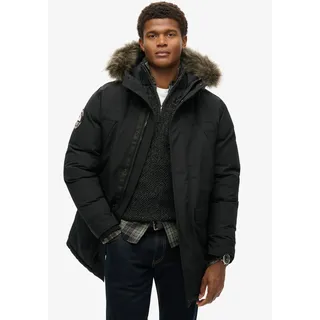 Superdry Everest Faux Fur Jacke Jet Black 2XL