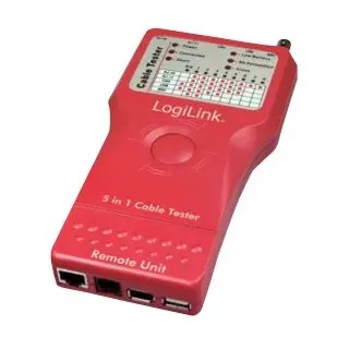 Logilink Kabeltester 5-in1 mit Remote Einheit - Netzwerktester-Set