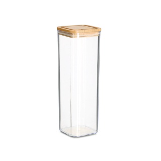 Zeller Vorratsdose mit Bambusdeckel, Kunststoff 14769 ,  Fassungsvermögen: 1900 ml