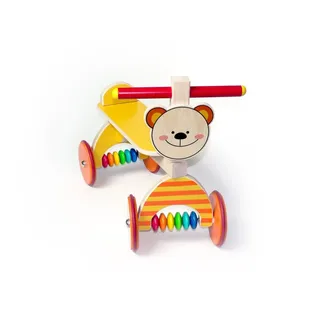 HESS SPIELZEUG Rutscher Holzspielzeug Rutscher Teddy gelb BxLxH 410x190x340mm NEU bunt