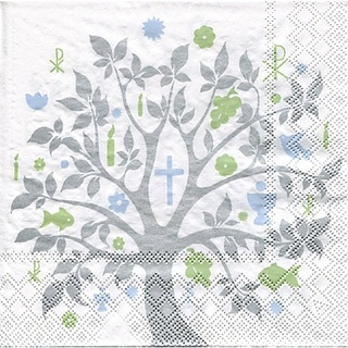 Papierservietten "Baum Kommunion"
