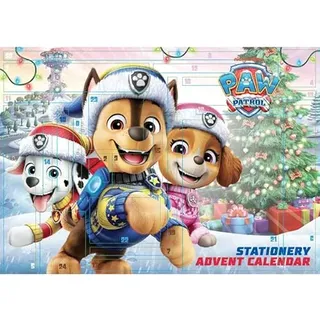 Paw Patrol Adventskalender Schreibwaren-Set 2026, offizielles Lizenzprodukt, 24-Tage-Weihnachts-Countdown mit täglichen Überraschungsgeschenken, lustiges Sammlerstück für Kinder