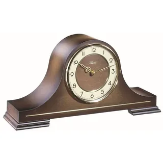 Hermle 21092-032114 Große Tischuhr mit Glaslünette, Quarz, Holz, 21,5cm x 43cm x 11cm