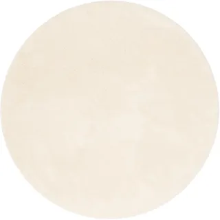 Pergamon Melia Hochflorteppich Ø 160 cm Weiß