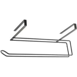 Metaltex Papierrollenhalter, Metall, Lava Schwarz, 35x18x10 cm