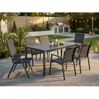Sieger Salerno Gartenmöbel-Set Aluminium eisengrau