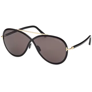 Tom Ford Sonnenbrillen RICKIE FT 1007 Shiny Black/Grey 65/5/135 Damen - 65/05/135