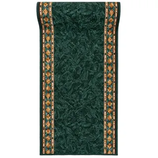 Mazovia Läufer Läufer Teppichläufer - Flurläufer für Vorzimmer Küche - Grün, 120 x 1000 cm, Kurzflor, Rutschfest, Meterware grün 120 x 1000 cm