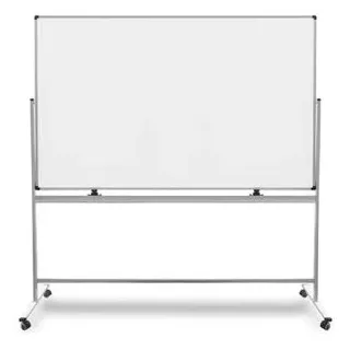 Master-of-Boards Stativdrehtafel Stanford PRO, 120 x 220 cm Whiteboard mit Ständer, lackiert