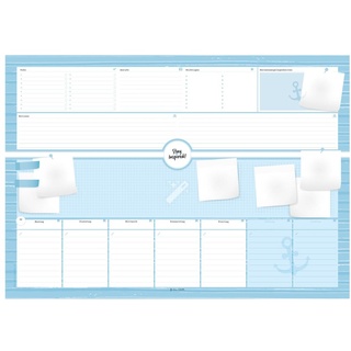 Schreibtischunterlage aus Papier mit 50 Blatt zum Abreißen - Hochwertige Schreibunterlage im Format DIN A2 Papierunterlage für Kinder und Erwachsene