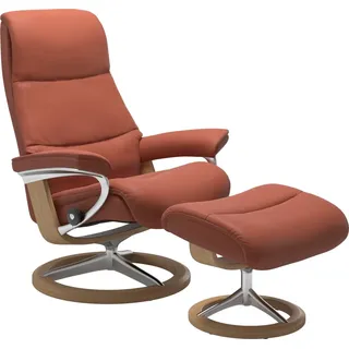 Stressless® Fußhocker View, mit Signature Base,Gestell Eiche orange