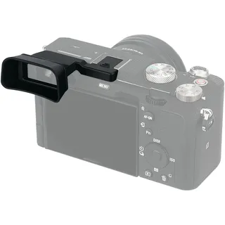 Große Augenmuschel Silikon für Sony A7C ILCE7C Am Blitzschuh Befestigt | Verlängertes okular, Blendet streulicht im sucher aus, Komfortabel bei langen aufnahmen im freien und im studio