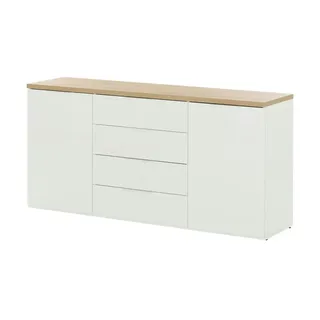 Höffner Sideboard Siena , weiß , Maße cm B: 170,9 H: 82,6 T: 44.4
