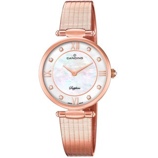 Candino Damenuhr C4668/1 Armbanduhr Damen Uhr Edelstahl rosegold