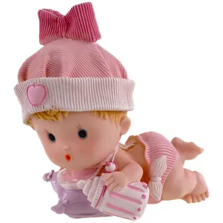 Kremers Schatzkiste Spardose Große XXL Baby Spardose Mädchen Rosa Handbemalte Sparbüchse 23cm, Handbemalt bunt