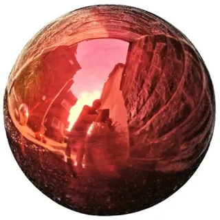 Jürgen Bocker - Gartenambiente Dekokugel Dekorationskugel Edelstahl rot poliert 15-50 cm Gartendekoration Ø 15 cm