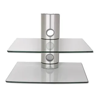 DVD BLURAY RECEIVER KONSOLE PLAYER GLAS REGAL 2 ABLAGEN WANDREGAL WANDHALTERUNG