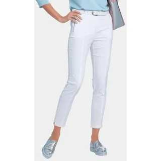 GOLDNER 7/8-Caprijeans Schnitt Elastische Hose Weiß 27