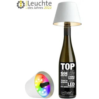 Sompex LED-Akku-Flaschenaufsatz Top 2.0 Kunststoff Weiß