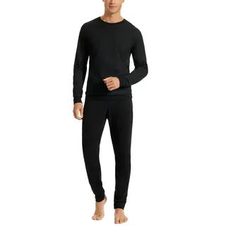 SCHIESSER Uncover by Schiesser Herren Schlafanzug lang, Schwarz 56