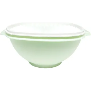 Tupperware Wonderlier Sonnenschüssel 2,8 Liter mit Deckel – Salatschüssel Frischhalteschüssel Rührschüssel luftdicht – Mintgrün mit weißem Deckel