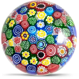 Handgeblasene Glasblumenfigur, Briefbeschwerer aus Glas, als Geburtstagsgeschenk