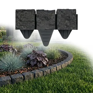 GARDENIX Rasenkante 120 x 10 x 10 cm 1 grau