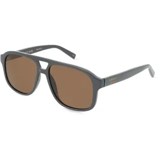Gucci GG1856S Herren-Sonnenbrille Vollrand Pilot Kunststoff-Gestell, Grau