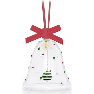 Swarovski Dekohänger BELL ORNAMENT DULCIS, Weihnachtsglocke, 5658440 (1 St), Swarovski® Kristall goldfarben|grün|rot|weiß