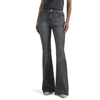Lee Legendary Mid Rise Flare Jeans für Damen, Blurred Darks, 44 Kurze Schlauch - 44 Petite
