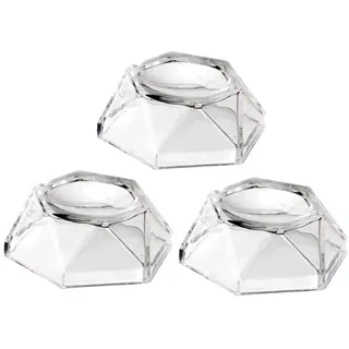 VALICLUD Acryl Sockel Mineralien Straussenei Halterung 3Pcs Display Basis Acryl Display Stehen Sockel Zeigen Platte für 3D Kunst Display Kugeln Marmor Halter Halter Für Glaskugel Glaskugel Fuss