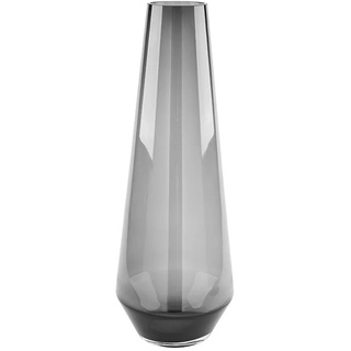 Dekovase FINK "LINEA" Vasen Gr. H: 58 cm Ø 21 cm, grau Deko-Vase Dekovasen Vasen aus durchgefärbtem Opalglas