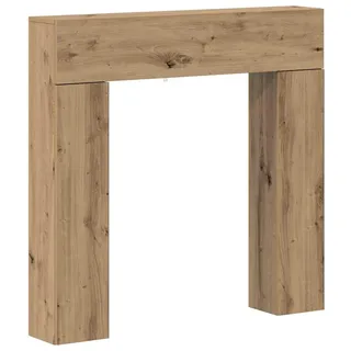 vidaXL Kaminumrandung Artisan-Eiche 102 x 18 x 100,5 cm Braun
