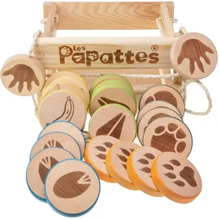 Selecta Spielzeug Outdoor-Spiel aus Holz Les Papattes (2 - 4 Spieler)