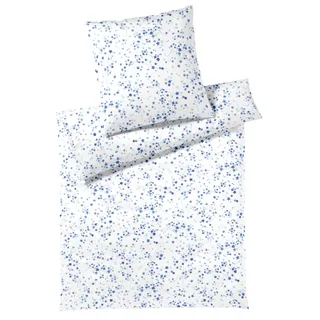 ELEGANTE Pretty Floral Blau 155 x 220 cm + 80 x 80 cm