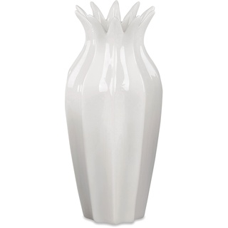 Blumenvase Porzellan Dekovase Vase 20cm Porzellan-Weiss