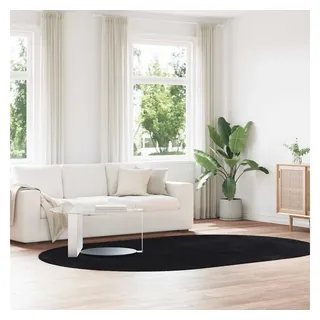 vidaXL NAVARRA Hochflorteppich 300 x 200 cm Schwarz